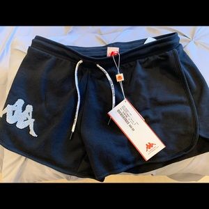 Brand new black kappa shorts size L